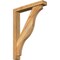 Ekena Millwork Funston Block Rough Sawn Bracket w/ Offset Brace, Western Red Cedar, 4"W x 22"D x 30"H BKT0402X22X30FST05RWR - alternate 1